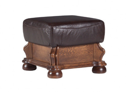 XXL Footstool Club Lounge Ottoman Leather Textile Ottoman Decor Designer Pouf